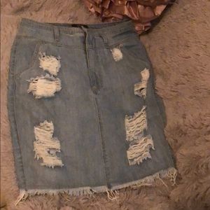 Denim skirt